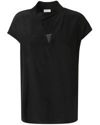 Brunello Cucinelli T-shirts - - Dames - Zwart