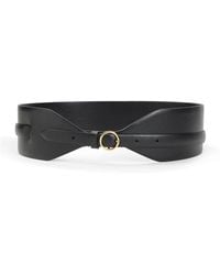 Alaïa - Calf Leather Large Glossy Belt-Donna - Lyst