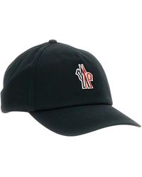 Moncler - Accessoires ,Zwart ,Katoen Technische Baseballpet - Lyst