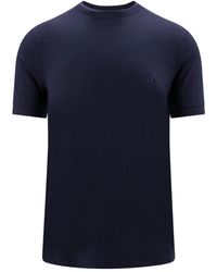 Giorgio Armani - Blaue T-Shirts Und Polos Elastische Kurzarm - Lyst