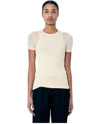 Jil Sander - Schicht-t-shirt mit rundhalsausschnitt - Lyst