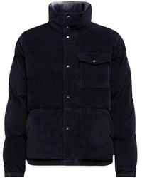 Moncler - Jassen ,Zwart ,Katoen Serrant Corduroy Short Down Jacket - Lyst