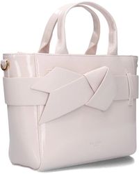 Ted Baker - Tassen ,Wit ,Witte Leren Handtas Jimsa - Lyst