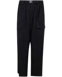 Y-3 - Freizeithosen,schwarze cargo hose mit elastischem bund - Lyst