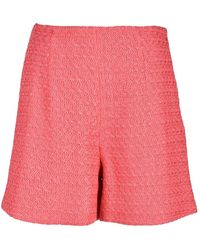 MVP WARDROBE - Korte Broeken ,Roze ,Katoen Katoenmix Maria Vittoria Paolillo Shorts - Lyst