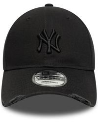 KTZ - Accessoires ,Zwart ,Katoen 9Forty Wash Distress Cap - Lyst
