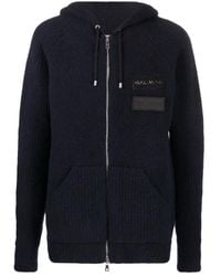 Balmain - Felpa in cashmere blu - Lyst