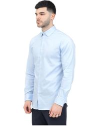 SELECTED - Overhemden ,Blauw ,Blauw Overhemd Lange Mouw Casual Chic - Lyst