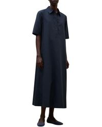 Ecoalf - Kleedjes ,Blauw ,Katoen Martina Dress - Lyst