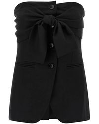 Max Mara - Jassen ,Zwart ,Wol Veruska Sleeve Top - Lyst