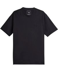 Y-3 - Regular T-Shirt Met Korte Mouwen - Lyst