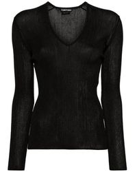 Tom Ford - Truien & Vesten ,Zwart ,Polyamide Tank Top - Lyst