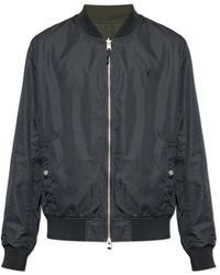 AllSaints - Jassen ,Zwart ,Katoen Bassett Reversible Ramskull Bomberjack - Lyst