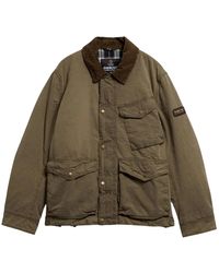Barbour - Jassen ,Groen ,Katoen Winter Drifter Waxed Jas - Lyst