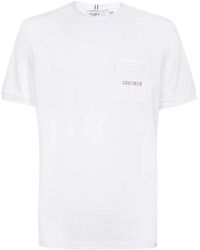 Les Deux - Baumwoll-ripp-crew t-shirt - Lyst