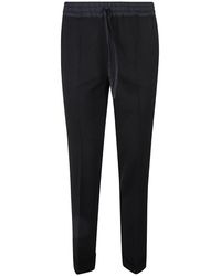 P.A.R.O.S.H. - Elegantes pantalones negros de mezcla de lana - Lyst