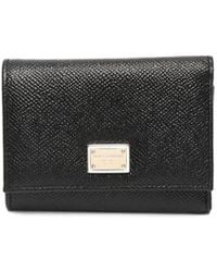 Dolce & Gabbana - Dolce & Gabbana Dauphine-Print Leather Wallet - Lyst