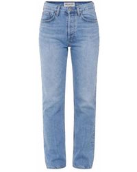 Agolde - Jeans ,Blauw ,Katoen Straight Jeans - Lyst