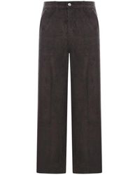 Ami Paris - Katoenen Corduroy Broek Met Wijde Pasvorm - Lyst