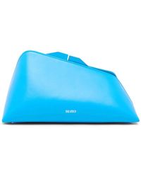 The Attico - Türkise Oversized Clutch Mit Magnetverschluss - Lyst