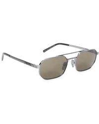 Prada - Accessoires ,Grijs ,0Pr D53S Zonnebrillen - Lyst