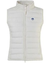 North Sails - Jassen ,Wit ,Katoen Outdoor Winddicht Gewatteerd Gilet Naomi - Lyst