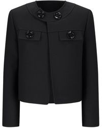 Celine - Jassen ,Zwart ,Maxi Geknoopt Brompton Vest - Lyst