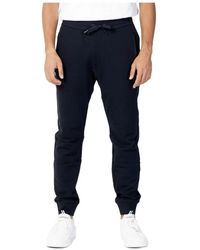ARMANI EXCHANGE - Broeken ,Blauw ,Katoen Soft Yarn Jogger Pants - Lyst