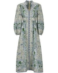 Zimmermann - Vestido midi de "Ottie Punga" - Lyst
