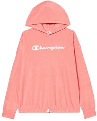 Champion - Gemütlicher hoodie mit farblich passender kapuze - Lyst