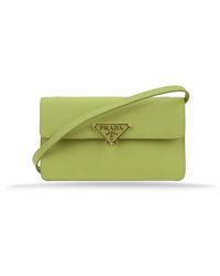 Prada - Triangle Logo Schultertasche - Lyst