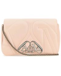McQueen - Tassen ,Roze ,Leer Mini The Seal Crossbody Tas - Lyst