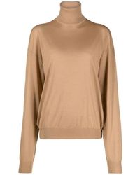 Saint Laurent - Gestrickter Wollpullover - Lyst