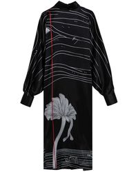 Ferragamo - Satijnen Jurk - Lyst