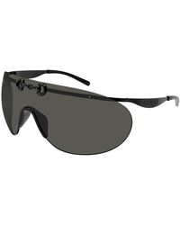 Gucci - Accessoires ,Zwart ,Sportieve Metalen Masker Zonnebril - Lyst