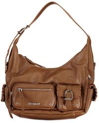 Desigual - Borsa a tracolla marrone con cinghia regolabile - Lyst