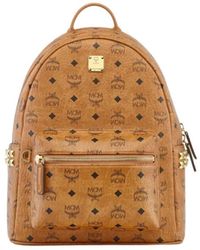 MCM - Tassen ,Bruin ,Leer Small-Medium Stark Rugzak - Lyst
