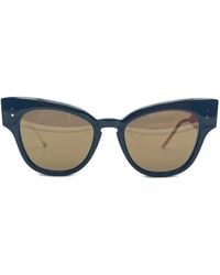 Thom Browne - Accessoires ,Blauw ,Cateye Zonnebril - Lyst