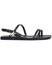Agl Attilio Giusti Leombruni - Strass Bow Flat Sandalen - Lyst