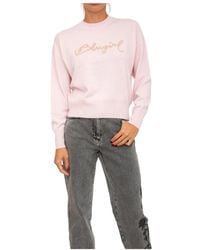 Blugirl Blumarine - Round-Neck Knitwear - Lyst