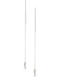 Saint Laurent Oorbellen - - Dames - Wit