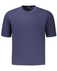 K-Way - Blauer baumwoll-rundhalspullover - Lyst