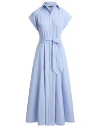 Polo Ralph Lauren - Dress With Striped Belt - Lyst