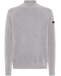 Rrd - Truien & Vesten ,Grijs ,Zachte Coltrui Van Chenille - Lyst