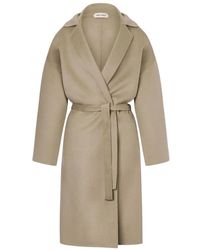 Alberta Ferretti - Jassen ,Bruin ,Wol Jas - Lyst