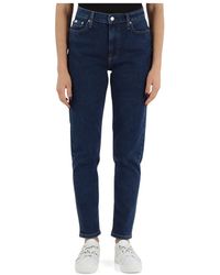 Calvin Klein - High-waist mom fit jeans - Lyst