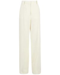 Stella McCartney - Premium Wol Straight-Leg Broek - Lyst