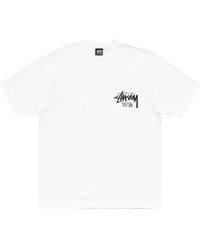 Stussy - Tops ,Wit ,Katoen Oversized Tee - Lyst