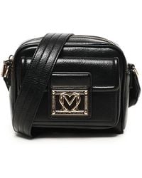 Love Moschino - Schwarze Grain Tasche Für Frauen - Lyst