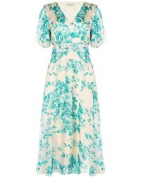 Rinascimento - Kleedjes ,Groen ,Midi Jurk - Lyst
